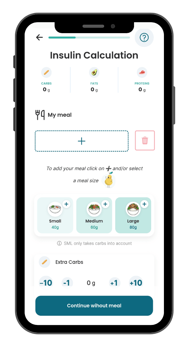 Ajouts des types de repas dans l'application Eki You